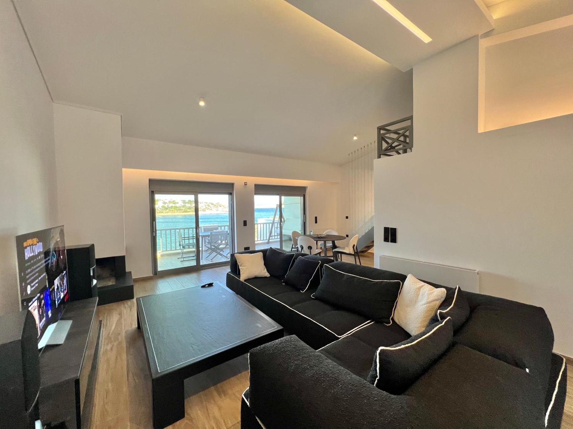 Sounio - Waterfront Luxury Spa Villa Pounta Zeza 170 Sqm On Private Beach Sounion Esterno foto